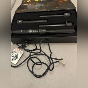 Amika Stylish Black and Orange Hair Tool Set